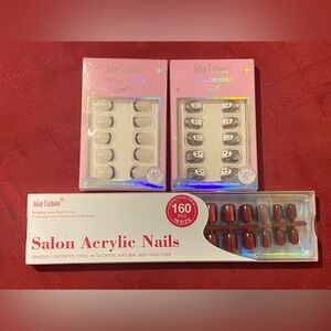 Jofay Fashion Salon Acrylic Nails Set - Press-On Nails bundle